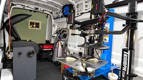 San Jose mobile tire shop and tire repair van